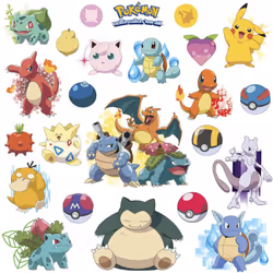 Stickers repositionnables Pokemon Attrapez les tous ! Nintendo 25,4CM X 45,7CM Notre Sticker Pokemon est un booster de style  ...