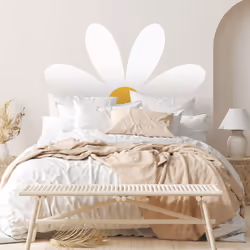 Stickers Muraux Géants Marguerite pour tête de lit Faites une merveilleuse décoration dans votre pièce préférée avec cet auto ...