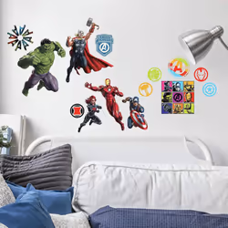 Découvrez les 26 stickers Disney Marvel Avengers repositionnables Décorez la chambre de votre enfant en quelques minutes avec ...