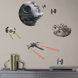 20 Stickers Star Wars Vaisseaux Empire et Rebel - Thème : Vaisseaux Star Wars Licence officielle Star Wars : Saga Décorez la ...