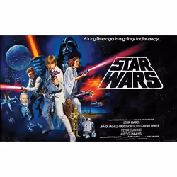 Papier peint - Star Wars - Classic - 320x182 cm - Pose sans colle - Motif enfant