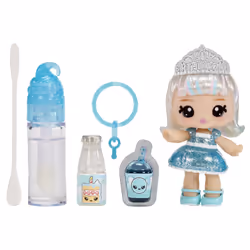 MGA Entertainment Yummiland Lipgloss Doll- Callie Birthday Cake, Mini poupée, Femelle, 4 an(s), Garçon/Fille, Multicolore