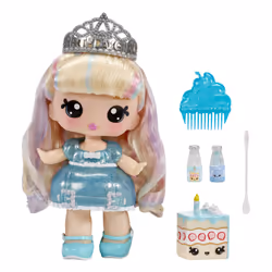 MGA Entertainment Yummiland Large Doll + Lipgloss Pet- Callie Birthday Cake, Mini poupée, Femelle, 4 an(s), Garçon/Fille, Mul ...