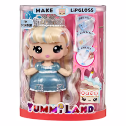 MGA Entertainment Yummiland Large Doll + Lipgloss Pet- Callie Birthday Cake