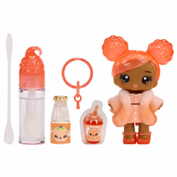 MGA Entertainment Yummiland Lipgloss Doll- Piper Peach, Mini poupée, Femelle, 4 an(s), Garçon/Fille, Multicolore