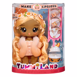 MGA Entertainment Yummiland Large Doll + Lipgloss Pet- Piper Peach