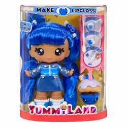 MGA Entertainment Yummiland Large Doll + Lipgloss Pet- Rory Blueberry