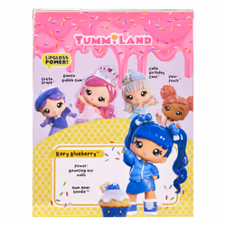 MGA Entertainment Yummiland Large Doll + Lipgloss Pet- Rory Blueberry