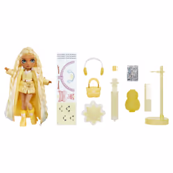 Rainbow High Winter Wonderland Doll- Sunny (Yellow), Poupée mannequin, Femelle, 4 an(s), Garçon/Fille, 280 mm, Multicolore