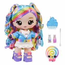MGA Entertainment Yummiland Large Doll + Lipgloss Pet- Rainbow (Skyler Rainbow Belt), Grande poupée, Femelle, 4 an(s), Garçon ...