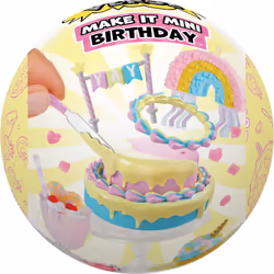 Miniverse Make It Mini Birthday, 8 an(s), Multicolore, Plastique, Résine