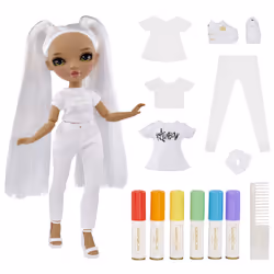 Rainbow High Color & Create Fashion Doll- Character 3 (green eyes)