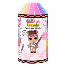 L.O.L. Surprise! Loves CRAYOLA Color Me Studio Asst in PDQ, Mini poupée, Femelle, 4 an(s), Garçon/Fille, Multicolore