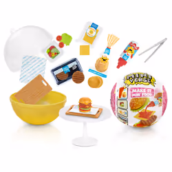 Miniverse - Make It Mini Foods: Diner in PDQ Series 3A, 8 an(s), Multicolore, Plastique