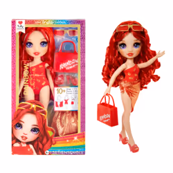 Rainbow High Swim &amp; Style Fashion Doll- Ruby (Red), Poupée mannequin, Femelle, 4 an(s), Garçon/Fille, 280 mm, Multicolore