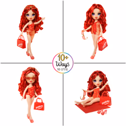 Rainbow High Swim & Style Fashion Doll- Ruby (Red) - Vue supplémentaire 4