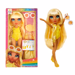 Rainbow High Swim & Style Fashion Doll- Sunny (Yellow), Poupée mannequin, Femelle, 4 an(s), Garçon/Fille, 280 mm, Multico ...