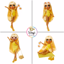 Rainbow High Swim & Style Fashion Doll- Sunny (Yellow) - Vue supplémentaire 4