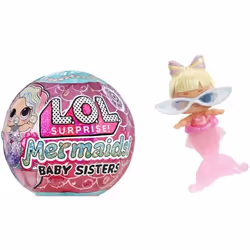 L.O.L. Surprise! Mermaids! Baby Sisters with Color Tails, Mini poupée, Femelle, 4 an(s), Garçon/Fille, Multicolore
