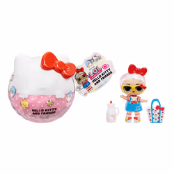 L.O.L. Surprise! Loves Hello Kitty & Friends Tots Core Characters Asst in PDQ, Mini poupée, Femelle, 4 an(s), Multicolore