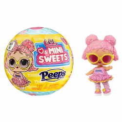 L.O.L. Surprise! Loves PEEPS Tots- Fluff Chick, Mini poupée, Femelle, 4 an(s), Garçon/Fille, 76,2 mm, Multicolore