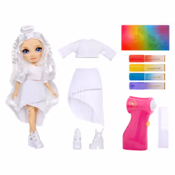 Rainbow High Air Brush & Create Fashion Dolls - Purple Eyes, Poupée mannequin, Femelle, 4 an(s), Garçon/Fille, Multicolore