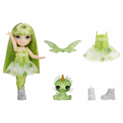 Rainbow High Littles Rainbow Fantasy Fairies Doll- Emerald (Green)