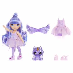 Rainbow High Littles Rainbow Fantasy Fairies Doll- Amethyst (purple)