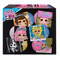L.O.L. Surprise! Remix Hairflip Tots Asst in PDQ, Poupée, Femelle, 4 an(s), Garçon/Fille, Multicolore