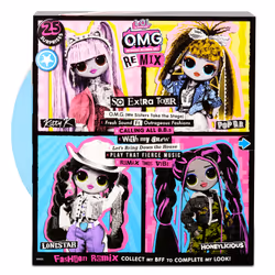 L.O.L. Surprise! OMG Remix- Doll 1- Line Dancer, Poupée mannequin, Femelle, 4 an(s), Garçon/Fille, Multicolore