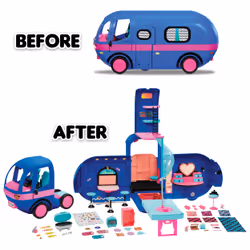 L.O.L. Surprise! 4-in-1 Glamper (Electric Blue) maison de poupée