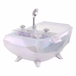 Glitter Babyz Color Change Bubbling Bathtub, Baignoire de poupée, 3 an(s)