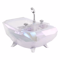 Glitter Babyz Color Change Bubbling Bathtub Baignoire de poupée