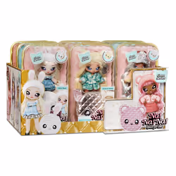 Na! Na! Na! Surprise 2-in-1 Pom Doll Glam Series 1 (Metallic) Asst in PDQ