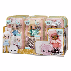 Na! Na! Na! Surprise 2-in-1 Pom Doll Glam Series 1 (Metallic) Asst in PDQ