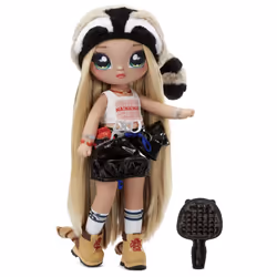 Na! Na! Na! Surprise Teens Doll - Gretchen Stripes (Raccoon), Poupée mannequin, Femelle, Fille, 280 mm, Multicolore