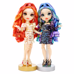 Rainbow High Twins – Laurel &amp; Holly De’Vious, Poupée mannequin, Femelle, 6 an(s), Fille, Multicolore