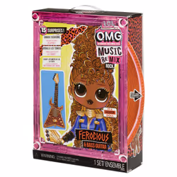 L.O.L. Surprise! OMG Remix Rock- Ferocious and Bass Guitar, Poupée mannequin, Femelle, 4 an(s), Fille, 241,3 mm, 113,636 g