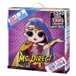 L.O.L. Surprise! OMG Movie Magic Doll- Ms. Direct, Poupée mannequin, Femelle, 4 an(s), Fille, Multicolore