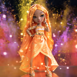 Rainbow High CORE Fashion Doll- Meena Fleur (Saffron) - Vue supplémentaire 7