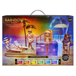 Rainbow High Color Change Pool & Beach Club Playset Ensemble de plage pour poupées