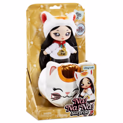 Na! Na! Na! Surprise 2-in-1 Fashion Doll and Purse Glam Series 2- Liling Luck (Lucky Cat)