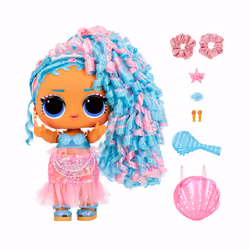 L.O.L. Surprise! Big Baby Hair Hair Hair Doll - Splash Queen, Mini poupée, Femelle, 4 an(s), Garçon/Fille, Multicolore