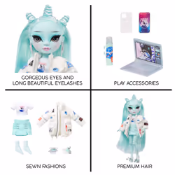Rainbow High Shadow High S23 Fashion Doll- Zooey Electra (Green) - Vue supplémentaire 5