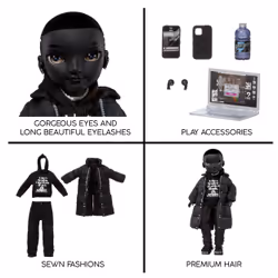 Rainbow High Shadow High S23 Fashion Doll - Rexx Mcqueen (Black) - Vue supplémentaire 5