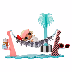 L.O.L. Surprise! Furniture Playset with Doll - Leading Baby + Vacay Lounge, Mini poupée, Femelle, 4 an(s), Garçon/Fille, 76 m ...