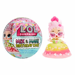 L.O.L. Surprise! Mix &amp; Make Birthday Cake Tots Asst in PDQ, Mini poup��e, Femelle, 4 an(s), Garçon/Fille, 76,2 mm, Couleu ...