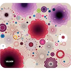 Allsop NatureSmart Mousepad Retro Floral, Multicolore, Image, Caoutchouc