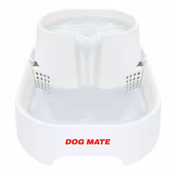 Kerbl 80890, Fontaine à eau automatique pour animaux de compagnie, Blanc, Universel, 6 L, Charbon, Secteur