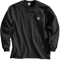 Carhartt Workwear Pocket Chemise Longsleeve, noir, taille M pour Hommes